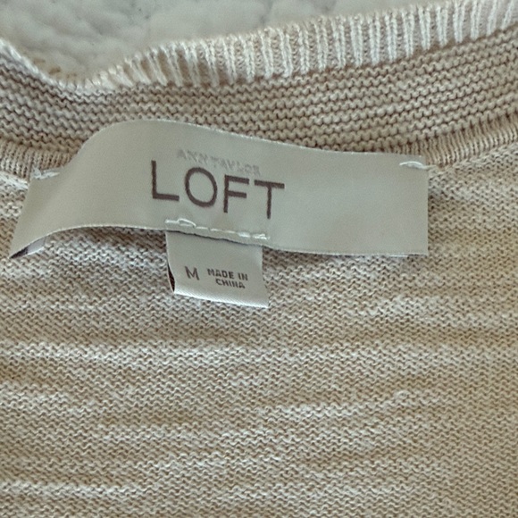 Women's Beige Cardigan Sweater - Picture 3 of 4